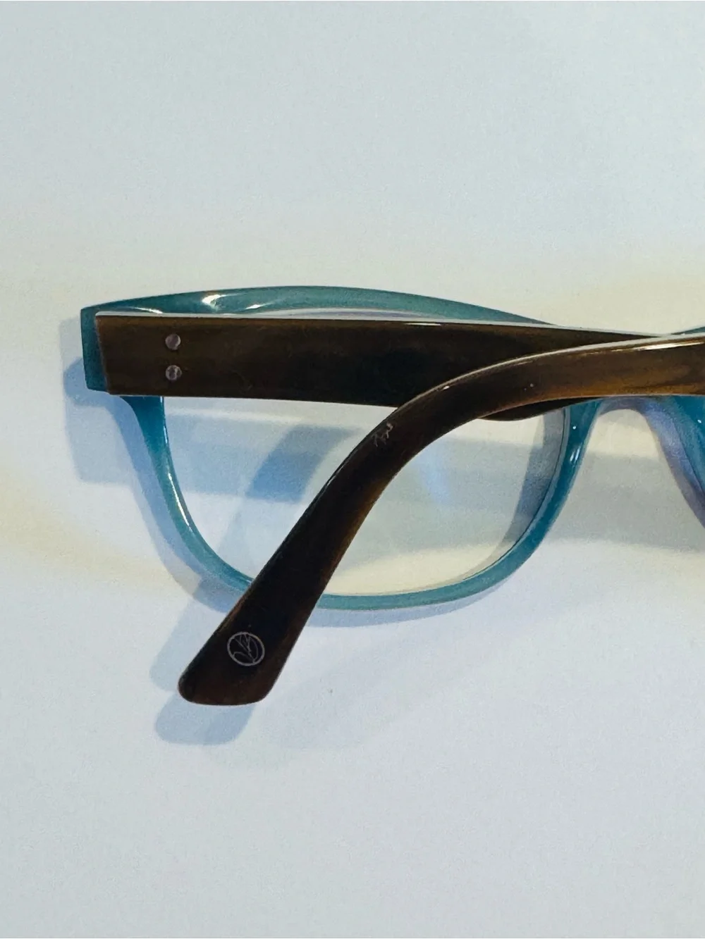 Vera Bradley Eyeglasses Womens Ink Blue DarLene Cat Eye Patterned 52-17-140